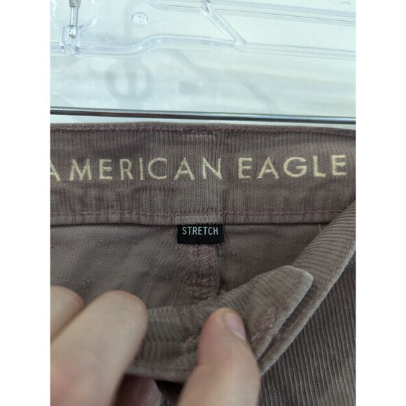 American Eagle 90s Straight Pants Plus Size 18 Mauve Corduroy - Picture 7 of 16